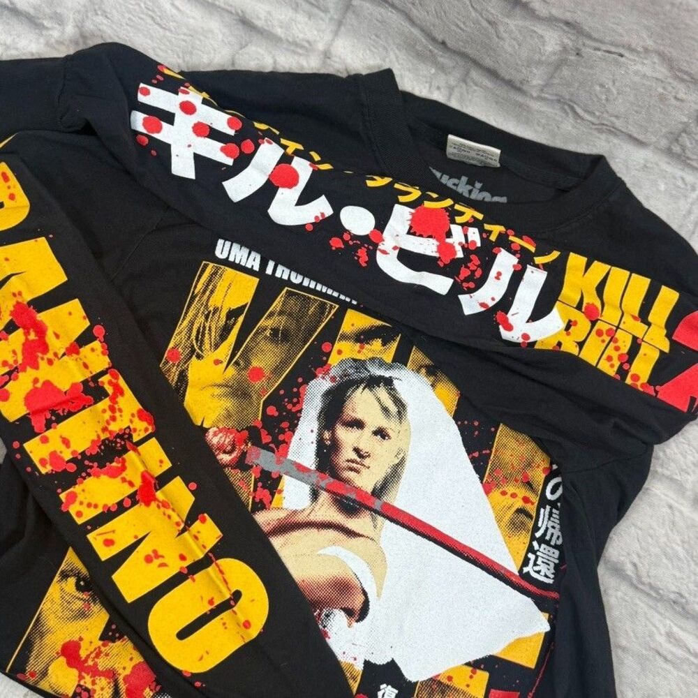 Rucking Fotten Kill Bill Vol 2 Long Sleeve Men's T-Shirt Small Uma Thurman Bride